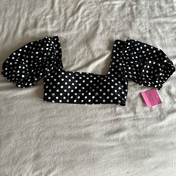 NWT• KATE SPADE• Women’s 2 Piece Lia Logo Dot Bikini Set Size Medium - Picture 6 of 14